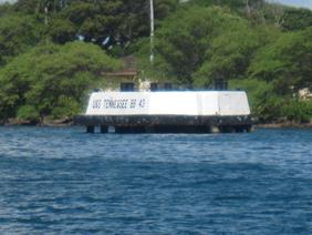 Pearl Harbor, USS Tennessee BB 43 mooring location