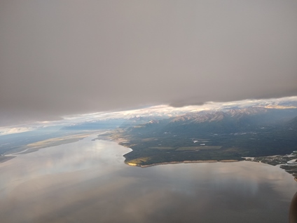 Landing in Achorage, Alaska