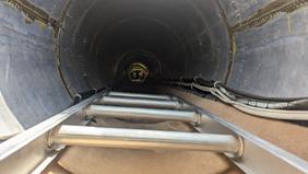 B-29 - the tunnel over the bomb bay